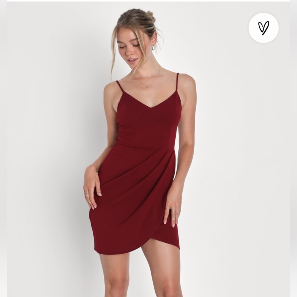 Forever Your Girl Wine Red Bodycon Dress